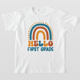 Hallo Retro Rainbow T-shirt