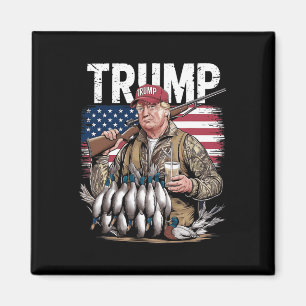 Hallo Retro Trump Jacht Eend Magneet