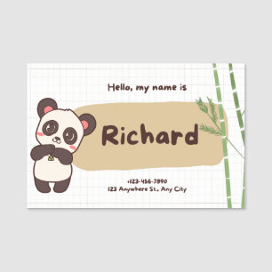 Hallo Richard Classic Name Tag