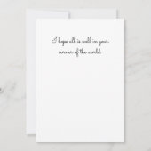 Hallo Rij van huizen in de herfst Kaart (Achterkant)