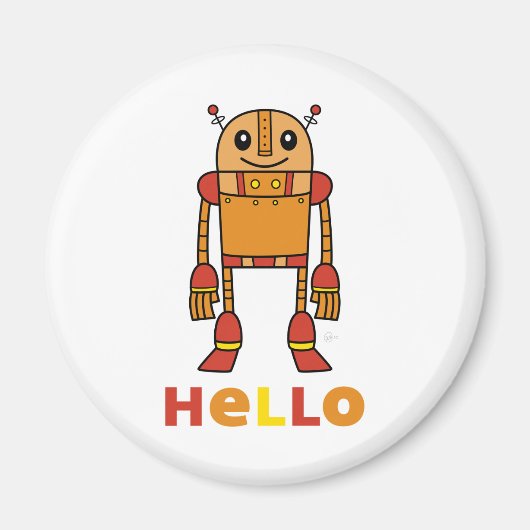 Hallo Robot - Magneet (Voorkant)
