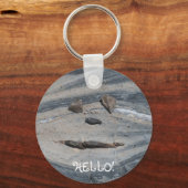 Hallo Rock Face zegt Sleutelhanger (Voorkant)