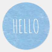 hallo ronde sticker (Voorkant)