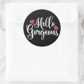 hallo ronde sticker (Tas)