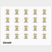 hallo ronde sticker (Vel)