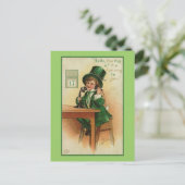 hallo, 's Morgens. Briefkaart (Staand voorkant)