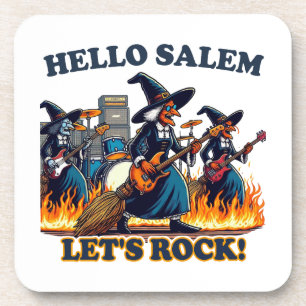 Hallo Salem Massachusetts Witch Rock Band Bier Onderzetter