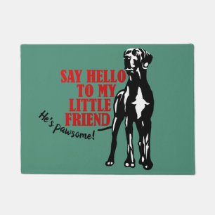 Hallo Say €? Doormat groen Deurmat