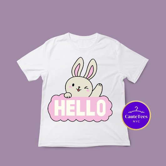 Hallo Schattige Bunny Graphic T-shirt