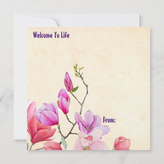 Hallo Schattige meisje en kat Kaart (Achterkant)