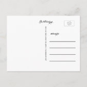 Hallo Script | Baby Geboorteaankondiging Briefkaar Aankondigingskaart (Achterkant)