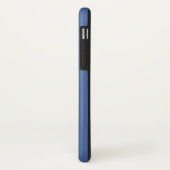 hallo script met aangepaste naam blauw Case-Mate iPhone case (Achterkant/links)
