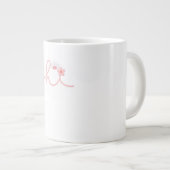 "hallo" Script Mountain Sunset Design Extra Grote Beker (Voorkant rechts)