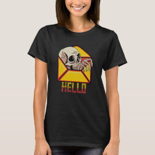 hallo Skull Skeleton Mail Postal Service Postman M T-shirt
