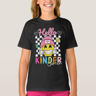 Hallo Smile Face ® Kleuterschool Terug naar school T-shirt