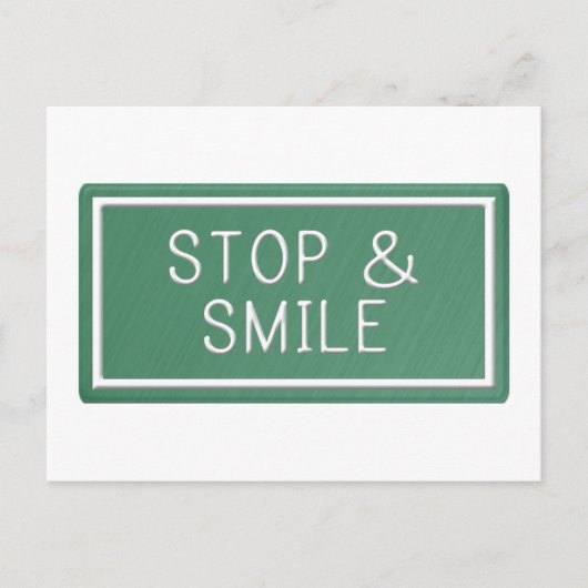 Hallo Smiles Motivatie Quote Blank Briefkaart (Voorkant)