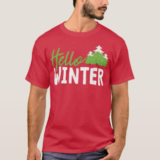 hallo sneeuwwinterbomen winterseizoen — Fantasie T-shirt