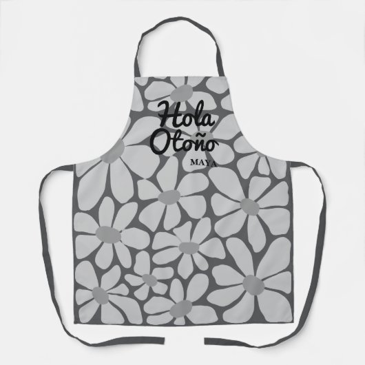 Hallo Spaans Autumn Herfst Vibes Personalize Schort (Voorkant)