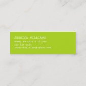 "Hallo" Speech Bubble Contactkaartje (Achterkant)