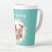 hallo Spring Bunny Rabbit Seasonal Latte Mok (Rechterhoek)