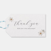 Hallo Spring Daffodil Baby Script baby shower Cadeaulabel (Achterkant Horizontaal)