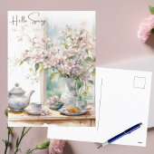 Hallo · Spring Pastel Apple Blossoms Feestdagenkaart
