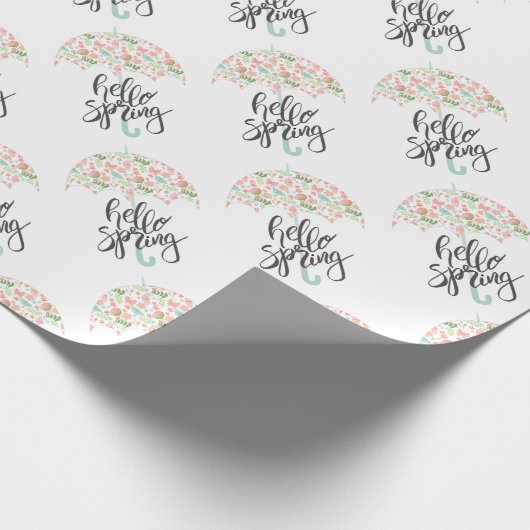 hallo Spring Umbrella Cadeaupapier (Hoek)