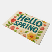 hallo "Spring" Vibe-Infused Deurmat (Schuin)