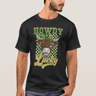 Hallo St Patrick's Day Hoed Patricks Dag Highland T-shirt