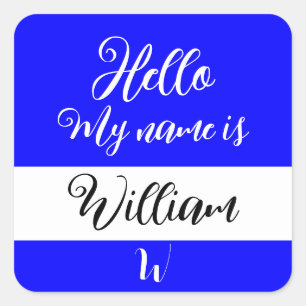 Hallo Stel "Mijn naam is" Label Sticker in