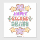 Hallo sticker Blij terug naar school, (Vel)