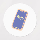 hallo stickers voor smartphones (Design 1)