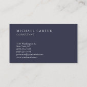 Hallo Stijlvolle Elegant Blauw Rood Trendy Visitekaartje (Achterkant)