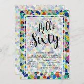 Hallo Stijlvolle kleurrijke mozaïek Kaart (Voorkant / Achterkant)