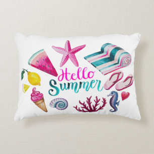 hallo Summer Accent Pillow Kussen