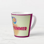 Hallo Summer Beach Sticker – Schattigee vis Latte Mok (Rechterhoek)