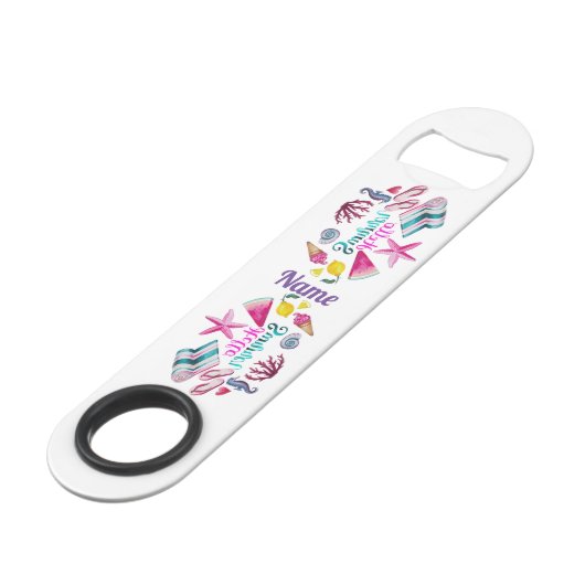 hallo Summer Beach Thunder-Cove Speed Flessenopener (Achterkant Gekanteld)