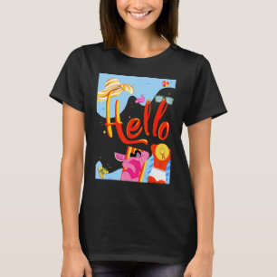 hallo Summer Bikini Time Slipper Flamingo Melon Ba T-shirt