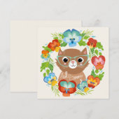 hallo Summer Cat Feestdagenkaart (Voorkant / Achterkant)