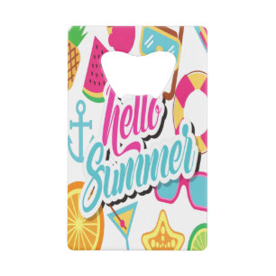 hallo Summer Credit Card Bottle Open Kredietkaart Flessenopener