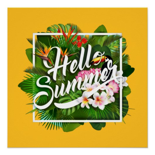 hallo Summer Glossy Poster Perfect Poster (Voorkant)