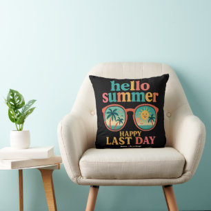 Hallo Summer Happy Last Day van School Design Grap Kussen