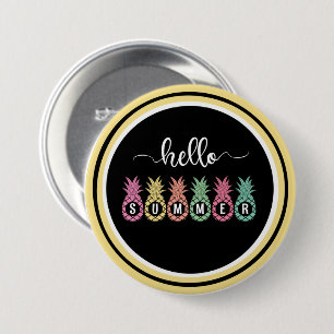 hallo Summer Pineapple Button