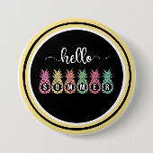 hallo Summer Pineapple Button (Voorkant)