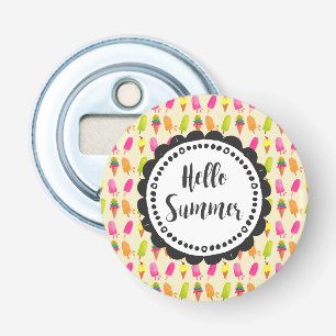 hallo Summer Popsicles en Ice Cream Button Flesopener