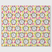 hallo Summer Popsicles en Ice Cream Cadeaupapier (Vlak)