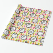 hallo Summer Popsicles en Ice Cream Cadeaupapier (Uitgerold)