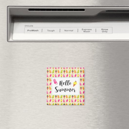 hallo Summer Popsicles en Ice Cream Magneet (Insitu (Vaatwasser))