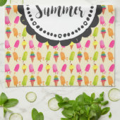 hallo Summer Popsicles en Ice Cream Theedoek (Gevouwen)