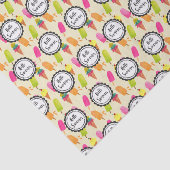 hallo Summer Popsicles en Ice Cream Tissuepapier (Detail)